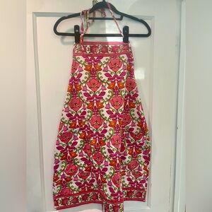 Vera Bradley Lilli Belle Pink and Orange Floral Apron